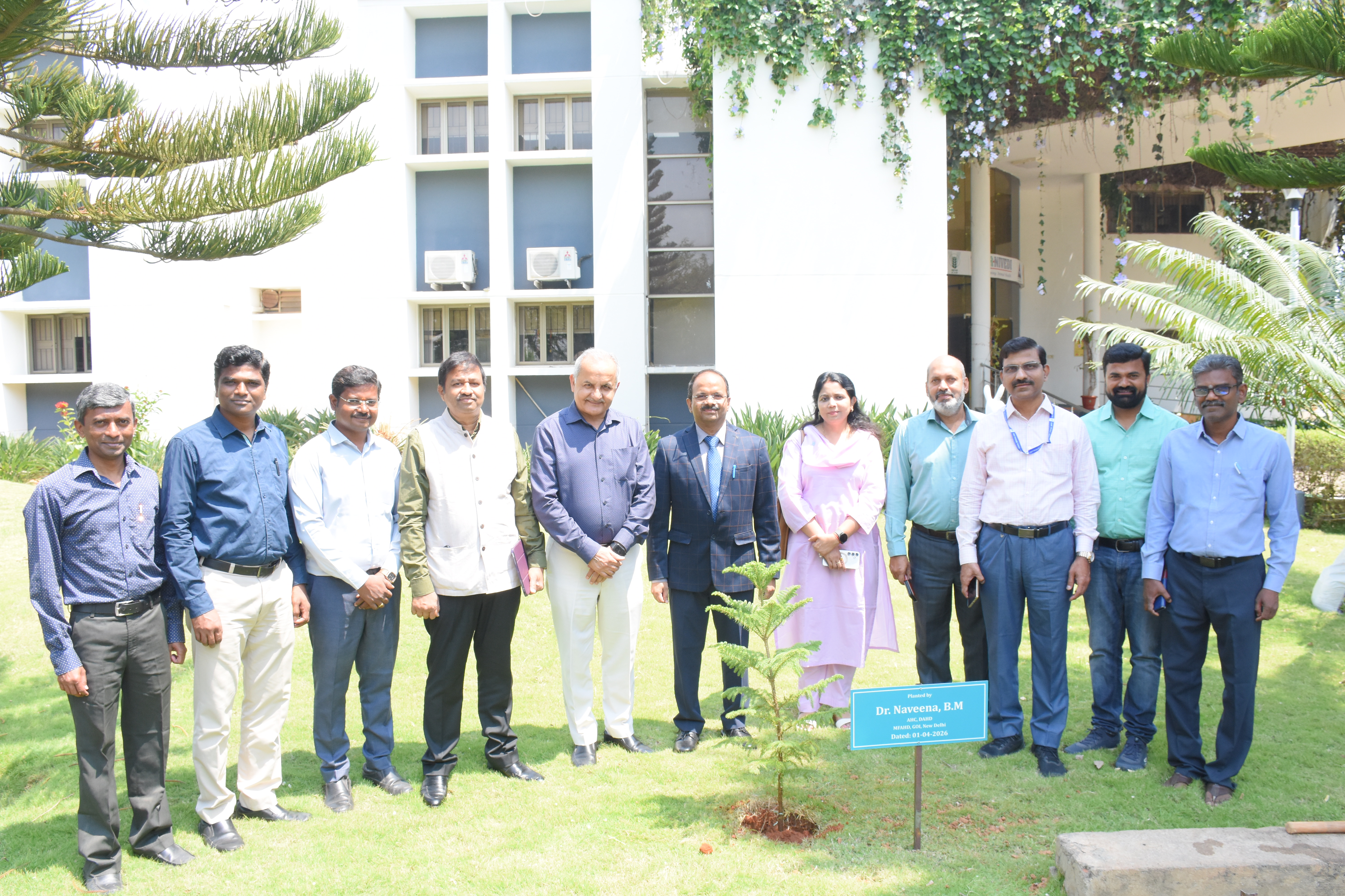 VISIT OF DR NAVEENA BM ANIMAL HUSBANDRY COMMISSIONER DAHD GOI NEW DELHI 1 APRIL 2026